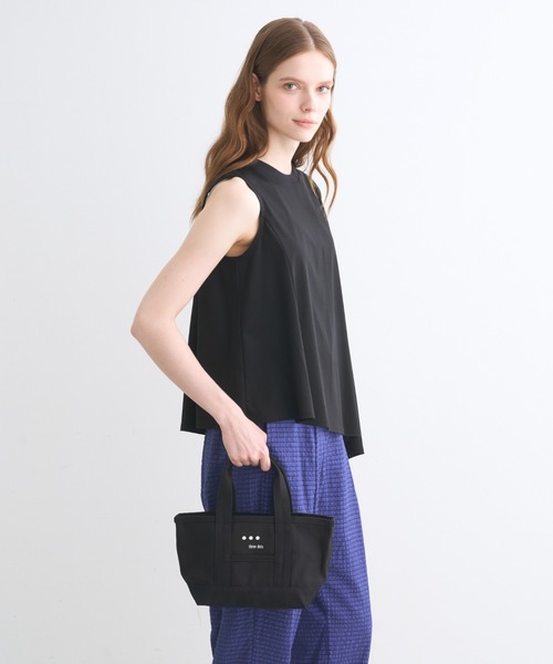 three dots(スリードッツ)の「トートバッグ ミニ(トートバッグ・レディース・ブラック/ブルー系その他/ホワイト系その他・ONE SIZE)」の9枚目の写真
