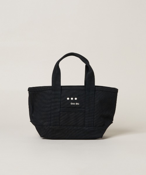 three dots(スリードッツ)の「トートバッグ ミニ(トートバッグ・レディース・ブラック/ブルー系その他/ホワイト系その他・ONE SIZE)」の10枚目の写真