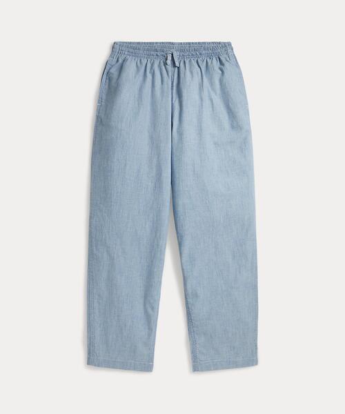 POLO RALPH LAUREN CHILDRENSWEAR(ポロ ラルフ ローレン チルドレンズウェア)の「ビッグ フィット コットン シャンブレー パンツ(その他パンツ・キッズ・ブルー系5・12/16/8)」の1枚目の写真