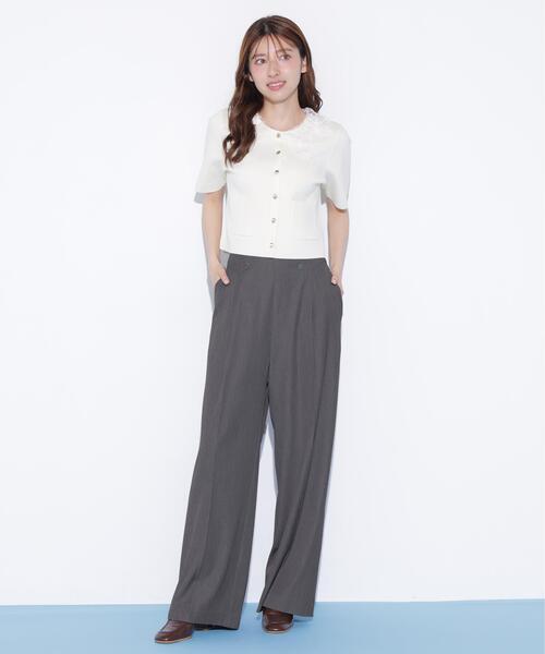 JILL by JILL STUART（ジルバイジルスチュアート）の「ビスチェディティールワイドパンツ（その他パンツ・レディース・ネイビー/グレー・MEDIUM/SMALL）」の17枚目の写真