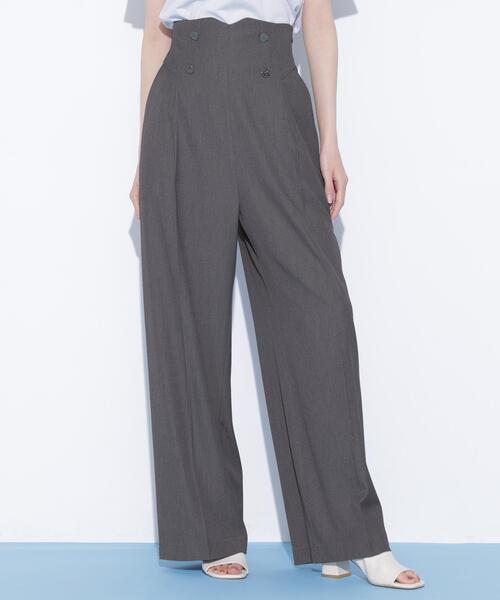 JILL by JILL STUART（ジルバイジルスチュアート）の「ビスチェディティールワイドパンツ（その他パンツ・レディース・ネイビー/グレー・MEDIUM/SMALL）」の19枚目の写真