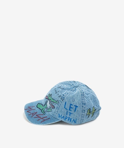 ROYAL FLASH(ロイヤルフラッシュ)の「guernika/ゲルニカ/HAND PAINTED CAP/Denim(キャップ・メンズ・インディゴブルー・FREE)」の3枚目の写真