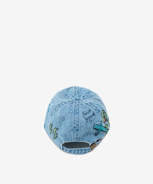 ROYAL FLASH(ロイヤルフラッシュ)の「guernika/ゲルニカ/HAND PAINTED CAP/Denim(キャップ・メンズ・インディゴブルー・FREE)」の2枚目の写真
