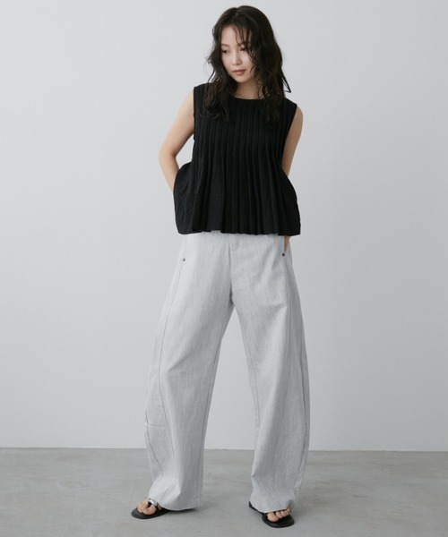 Aunt Marie's（アントマリーズ）の「メランジカーブワイドパンツ（その他パンツ・レディース・ホワイト/ブラック・MEDIUM/LARGE）」の16枚目の写真