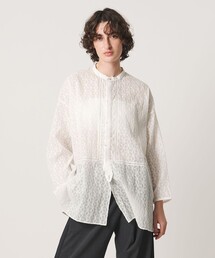 Pheeta | <Pheeta>Christine ノーカラー シャツ / 016C-25(シャツ/ブラウス)