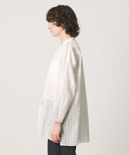 Pheeta(フィータ)の「<Pheeta>Christine ノーカラー シャツ / 016C-25(シャツ/ブラウス・レディース・ブラック/ホワイト・FREE)」の7枚目の写真