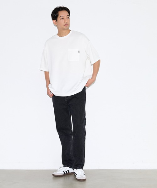 coca(coca)(コカ)の「\速乾・UVカット/ライトソフトジャージーポケット付きワイド半袖Tシャツ(Tシャツ/カットソー・メンズ・ホワイト/ネイビー/ライトグリーン/ライトグレー・L/XL/M)」の21枚目の写真