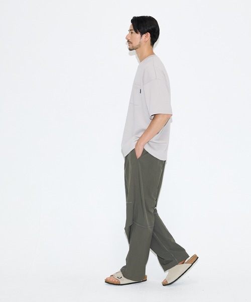 coca(coca)(コカ)の「\速乾・UVカット/ライトソフトジャージーポケット付きワイド半袖Tシャツ(Tシャツ/カットソー・メンズ・ホワイト/ネイビー/ライトグリーン/ライトグレー・L/XL/M)」の13枚目の写真