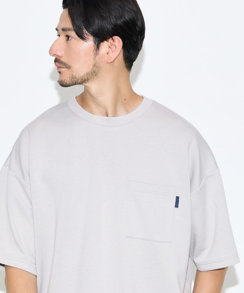 coca(coca)(コカ)の「\速乾・UVカット/ライトソフトジャージーポケット付きワイド半袖Tシャツ(Tシャツ/カットソー・メンズ・ホワイト/ネイビー/ライトグリーン/ライトグレー・L/XL/M)」の15枚目の写真