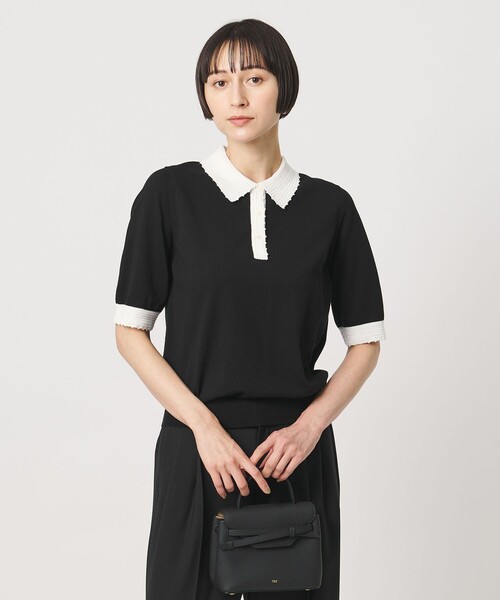 ユナイテッドアローズ クロシェ ポロニット ‐ウォッシャブ クロシェ ポロニット ‐ウォッシャブル‐（ニット/セーター）｜UNITED