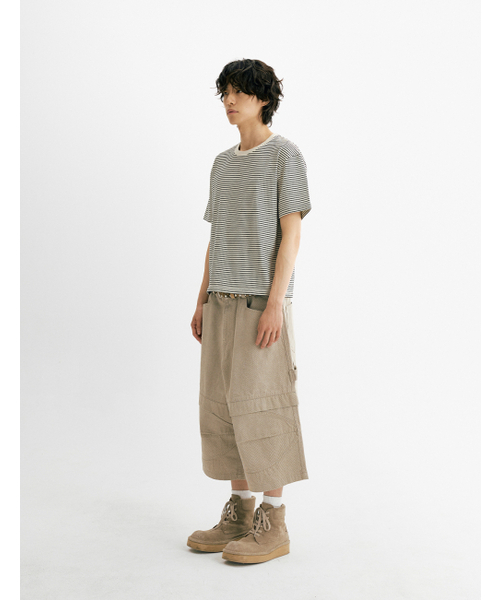 THEN OUR(デンアワー)の「ピグメントストライプクロップ半袖Tシャツ(クリーム)(Tシャツ/カットソー・メンズ・その他・X-LARGE/LARGE/MEDIUM)」の5枚目の写真