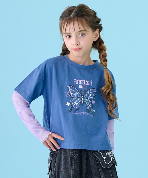 シアートップス＋Tシャツセット（Tシャツ/カットソー）｜ANNA SUI mini