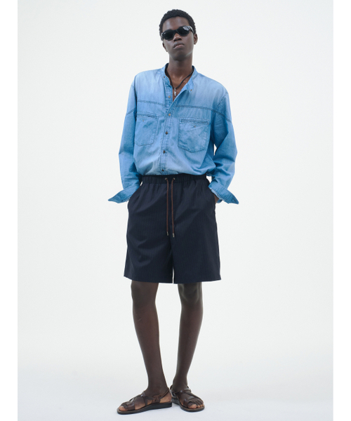 POKER FACE（ポーカーフェイス）の「BANDING BERMUDA PANTS WOOL SILK（その他パンツ・メンズ・その他・1/2/3）」の3枚目の写真