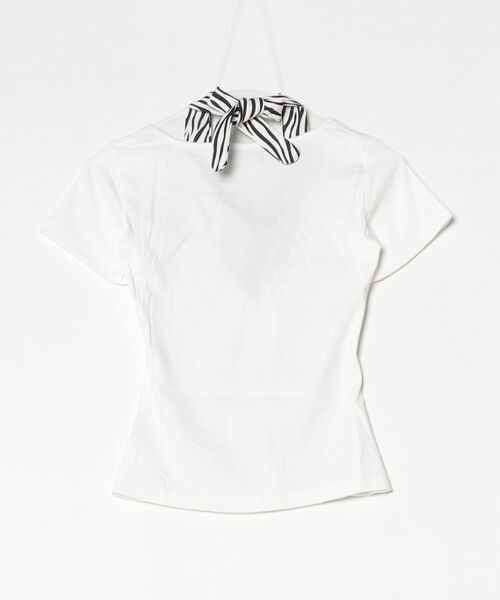 .KOM(ドットコム)の「A'GEM/9 × .kom 『.KOM/ドットケーオーエム』Skull Lace-Up Halter Neck Short Sleeve T-Shirt/スカルレースアップホルターネック半袖Tシャツ(Tシャツ/カットソー・レディース・ホワイト/ブラック/グレー・FREE)」の7枚目の写真