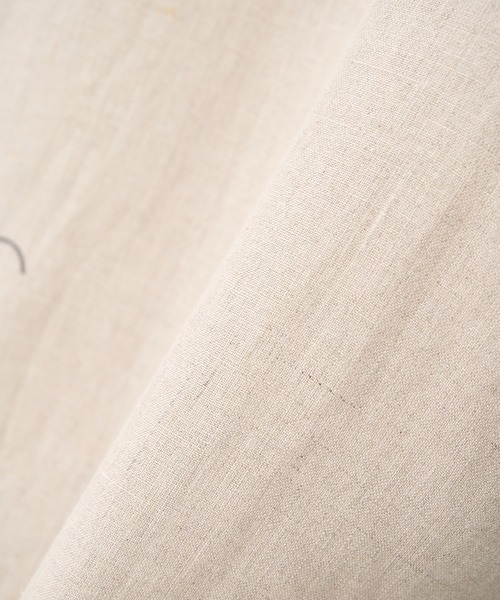 TANAKA(タナカ)の「【TANAKA/タナカ】別注THE SS SHIRT LINEN EMBROIDERY(シャツ/ブラウス・メンズ・オフホワイト・L/M)」の2枚目の写真