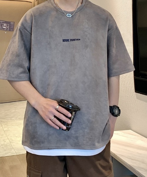 KELVIN(ケルヴァン)の「Center Mark Tee センターマークTシャツ(Tシャツ/カットソー・メンズ・ホワイト/ブラック/グレー・MEDIUM/LARGE)」の9枚目の写真