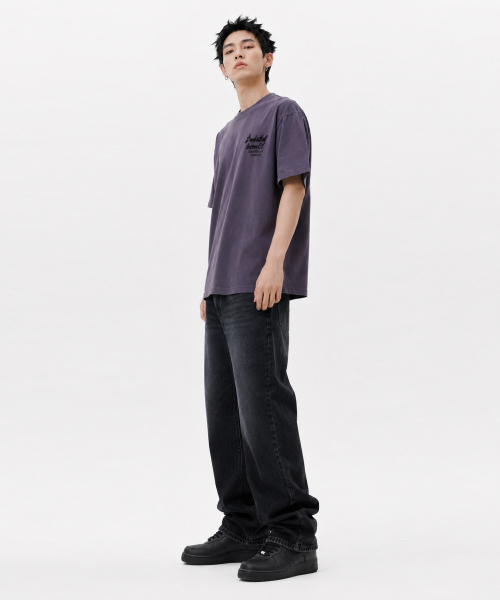 CREAM SODA LAB（クリームソーダラボ）の「クォーター チームプレイ ガーメント ダイング ピグメント 半袖Tシャツ シャドウパープル（Tシャツ/カットソー・メンズ・その他・LARGE/X-LARGE）」の3枚目の写真
