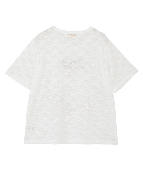 Candy Stripper(キャンディストリッパー)の「ANIMAL PRINT LACE Tシャツ(Tシャツ/カットソー・レディース・ブラック/オフホワイト・FREE)」の7枚目の写真