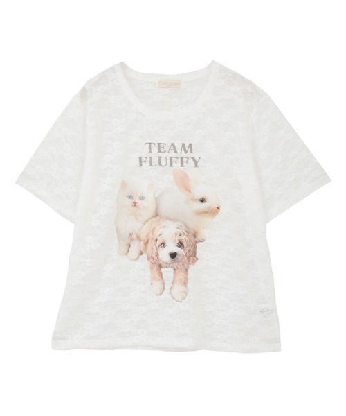 Candy Stripper(キャンディストリッパー)の「ANIMAL PRINT LACE Tシャツ(Tシャツ/カットソー・レディース・ブラック/オフホワイト・FREE)」の21枚目の写真