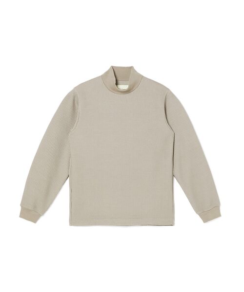 N.HOOLYWOOD TEST PRODUCT EXCHANGE SERVICE(N.ハリウッド テストプロダクト エクスチェンジサービス)の「MOCK NECK LONG SLEEVE T-SHIRT(Tシャツ/カットソー・メンズ・ホワイト/ブラック/ベージュ・36/38/40)」の1枚目の写真