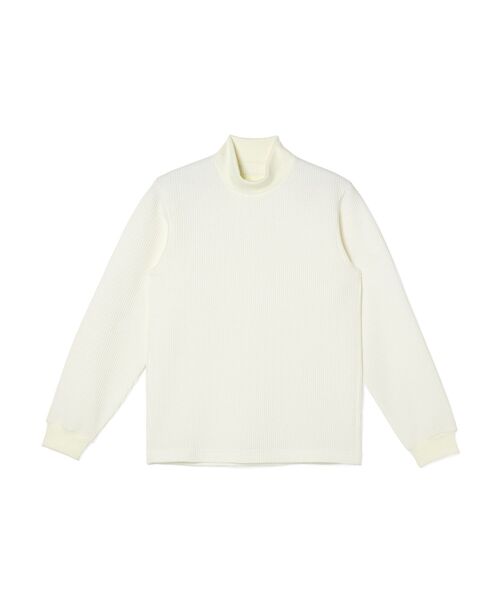 N.HOOLYWOOD TEST PRODUCT EXCHANGE SERVICE(N.ハリウッド テストプロダクト エクスチェンジサービス)の「MOCK NECK LONG SLEEVE T-SHIRT(Tシャツ/カットソー・メンズ・ホワイト/ブラック/ベージュ・36/38/40)」の2枚目の写真
