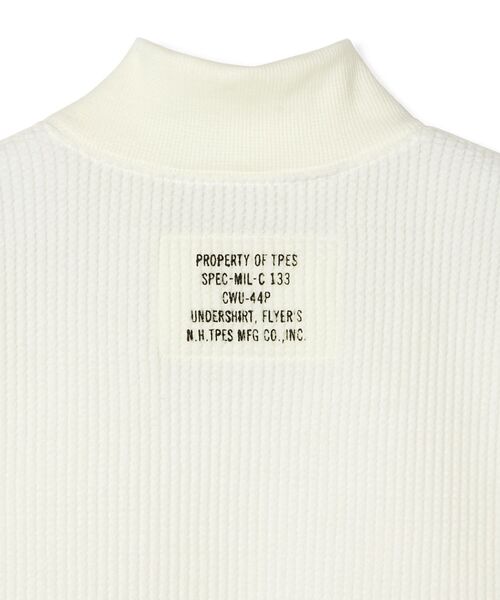N.HOOLYWOOD TEST PRODUCT EXCHANGE SERVICE(N.ハリウッド テストプロダクト エクスチェンジサービス)の「MOCK NECK LONG SLEEVE T-SHIRT(Tシャツ/カットソー・メンズ・ホワイト/ブラック/ベージュ・36/38/40)」の6枚目の写真