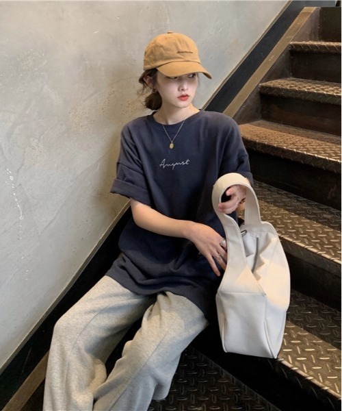 BACKYARD FAMILY(バックヤードファミリー)の「ロゴTシャツ オーバーシャツ(Tシャツ/カットソー・レディース・ホワイト/ダークグレー/ブラック/ネイビー・XL/M/L)」の11枚目の写真