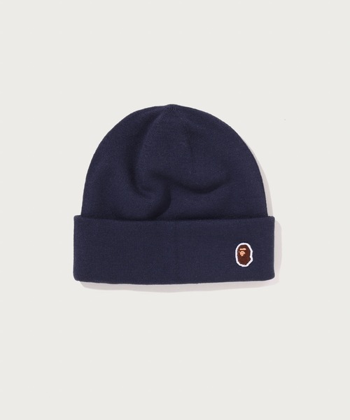 A BATHING APE(アベイシングエイプ)の「APE HEAD ONE POINT KNIT CAP(ニットキャップ/ビーニー・メンズ・ベージュ/ブラック/ネイビー/イエロー/グレー/オリーブ・FREE)」の6枚目の写真