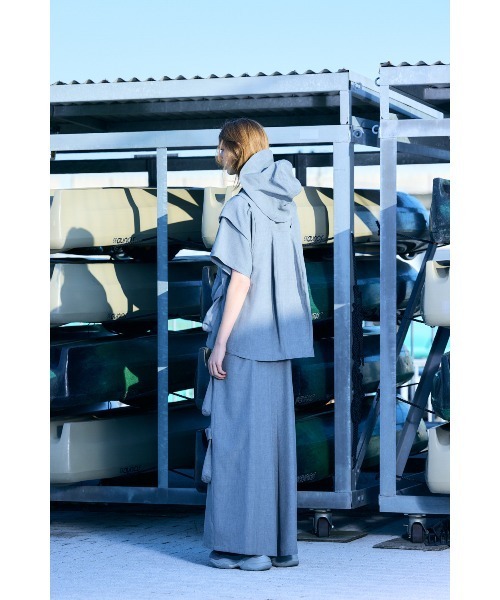 nagonstans(ナゴンスタンス)の「pebble cargo skirt(スカート・レディース・杢グレー・SMALL/MEDIUM)」の5枚目の写真