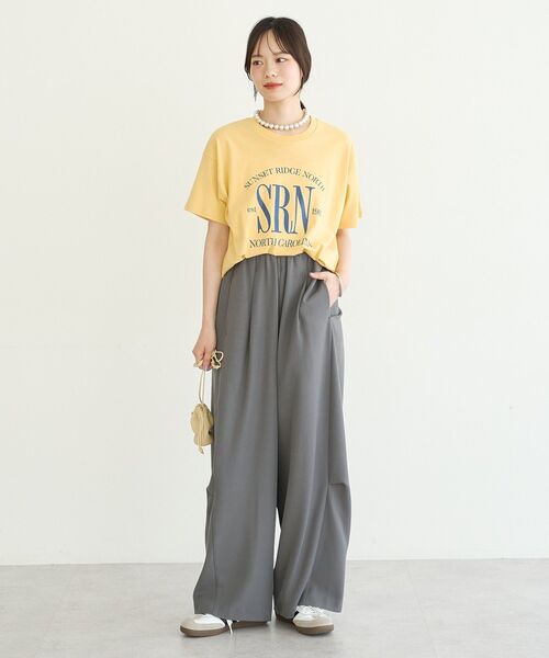earth music&ecology（アースミュージックアンドエコロジー）の「アソートレギュラーTee（Tシャツ/カットソー・レディース・ホワイト/オフホワイト/イエロー・FREE）」の10枚目の写真