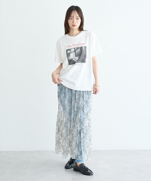 earth music&ecology（アースミュージックアンドエコロジー）の「アソートレギュラーTee（Tシャツ/カットソー・レディース・ホワイト/オフホワイト/イエロー・FREE）」の9枚目の写真