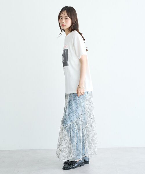 earth music&ecology（アースミュージックアンドエコロジー）の「アソートレギュラーTee（Tシャツ/カットソー・レディース・ホワイト/オフホワイト/イエロー・FREE）」の5枚目の写真