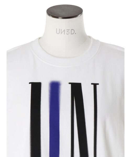 UN3D.（アンスリード）の「BLEED PAINT T-SH / ブリードペイントTシャツ（Tシャツ/カットソー・レディース・ホワイト・44/38）」の12枚目の写真