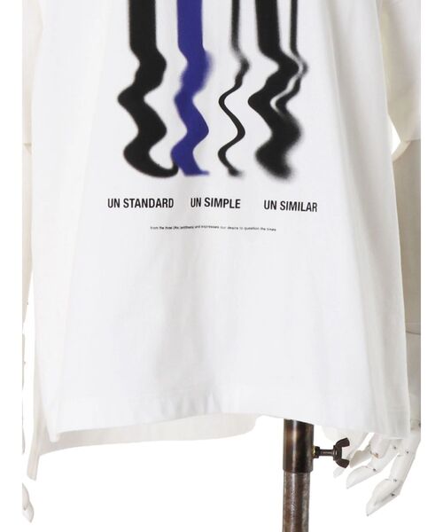 UN3D.（アンスリード）の「BLEED PAINT T-SH / ブリードペイントTシャツ（Tシャツ/カットソー・レディース・ホワイト・44/38）」の15枚目の写真