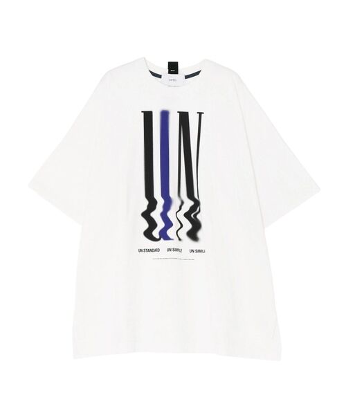 UN3D.（アンスリード）の「BLEED PAINT T-SH / ブリードペイントTシャツ（Tシャツ/カットソー・レディース・ホワイト・44/38）」の17枚目の写真