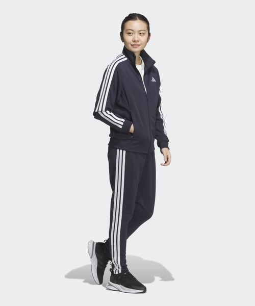 adidas(アディダス)の「スリーストライプス レギュラーフィット ダブルニット トラックパンツ / アディダス adidas(スウェットパンツ・レディース・ブルー・XX-LARGE/MEDIUM/LARGE/X-LARGE/SMALL/X-SMALL)」の3枚目の写真