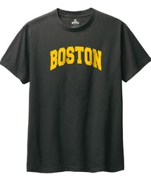 Ol' Basics(オール・ベーシックス) 半袖Tシャツ BOSTON ロゴ プリント トップス 5.6オンス カットソー メンズ ユニセックス