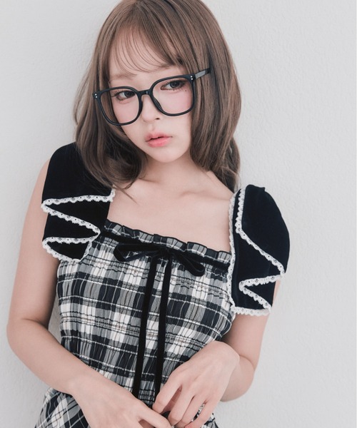OLIVE des OLIVE（オリーブデオリーブ）の「リボン付ティアードキャミワンピ（ワンピース・レディース・ブラック/ブラウン/アイボリー・FREE）」の20枚目の写真