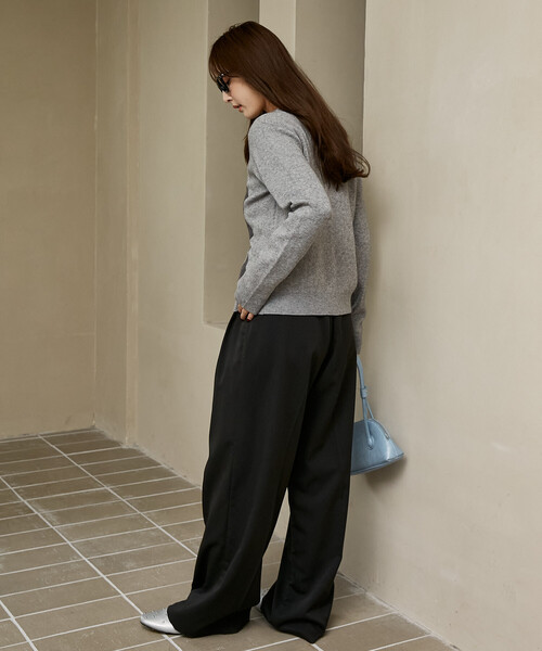 MARY QUANT(マリークワント)の「MARY QUANT × PUBLUX/マリークワント 別注 ワンポイント 刺繍 アーガイル ニット カーディガン 限定展開(カーディガン/ボレロ・レディース・ネイビー/ブラウン/グレー・フリ-)」の20枚目の写真