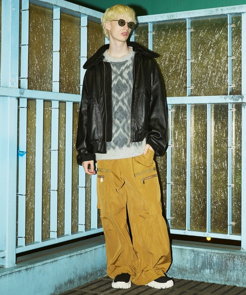 MAISON SPECIAL(メゾンスペシャル)の「《UNISEX》Sheep Leather Mouton Prime-Over G-1 Flight Jacket/シープレザームートンプライムオーバーG-1フライトジャケット【MAISON SPECIAL/メゾンスペシャル】(ブルゾン・メンズ・ブラウン/ブラック/ダークブラック・0/1/2)」の6枚目の写真