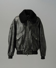 MAISON SPECIAL（メゾンスペシャル）の「《UNISEX》Sheep Leather Mouton Prime-Over G-1 Flight Jacket/シープレザームートンプライムオーバーG-1フライトジャケット【MAISON SPECIAL/メゾンスペシャル】（ブルゾン）」