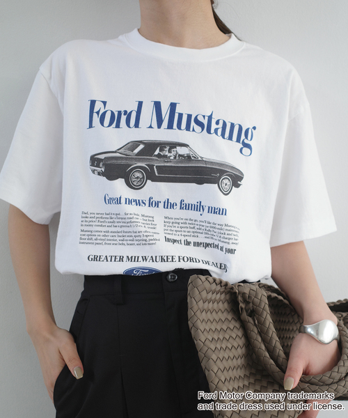 GOOD ROCK SPEED(グッドロックスピード)の「《追加》GOOD ROCK SPEED SLOBE別注 Mustang TEE(Tシャツ/カットソー・レディース・ホワイト/ブラウン・FREE)」の8枚目の写真