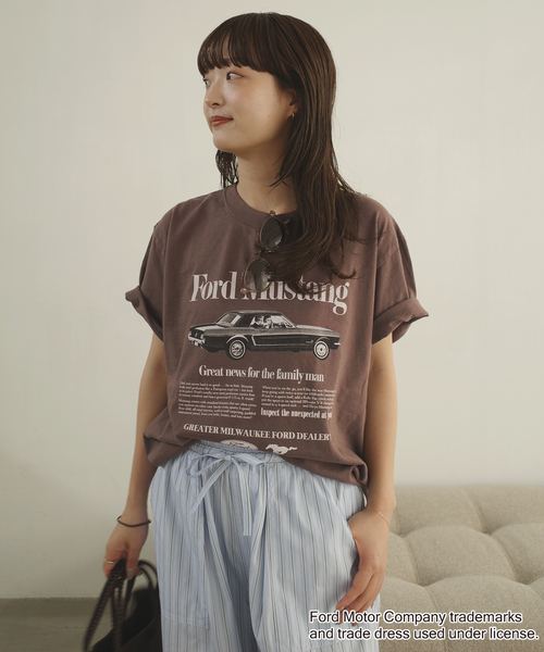 GOOD ROCK SPEED(グッドロックスピード)の「《追加》GOOD ROCK SPEED SLOBE別注 Mustang TEE(Tシャツ/カットソー・レディース・ホワイト/ブラウン・FREE)」の15枚目の写真