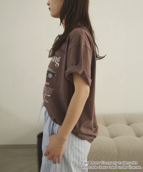 GOOD ROCK SPEED(グッドロックスピード)の「《追加》GOOD ROCK SPEED SLOBE別注 Mustang TEE(Tシャツ/カットソー・レディース・ホワイト/ブラウン・FREE)」の16枚目の写真