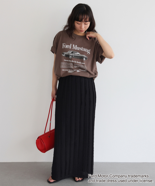 GOOD ROCK SPEED(グッドロックスピード)の「《追加》GOOD ROCK SPEED SLOBE別注 Mustang TEE(Tシャツ/カットソー・レディース・ホワイト/ブラウン・FREE)」の19枚目の写真