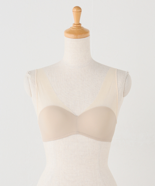 IENA（イエナ）の「NICENICE MOMENT/ナイスナイスモーメント MESH FINE STRAP BRA（その他アンダーウェア/インナー・レディース・ベージュ/ブラック/チャコールグレー・2/1）」の3枚目の写真