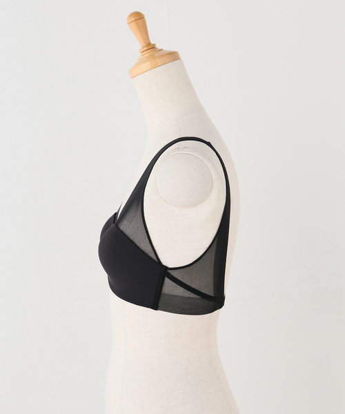 IENA（イエナ）の「NICENICE MOMENT/ナイスナイスモーメント MESH FINE STRAP BRA（その他アンダーウェア/インナー・レディース・ベージュ/ブラック/チャコールグレー・2/1）」の4枚目の写真