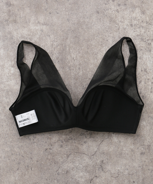 IENA（イエナ）の「NICENICE MOMENT/ナイスナイスモーメント MESH FINE STRAP BRA（その他アンダーウェア/インナー・レディース・ベージュ/ブラック/チャコールグレー・2/1）」の8枚目の写真