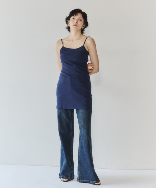 VION(ヴィオン)の「ストレッチストレートフレアデニム / Stretch Straight Flare Denim(デニムパンツ・レディース・ネイビー/ブルー・S/M)」の17枚目の写真
