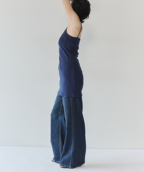 VION(ヴィオン)の「ストレッチストレートフレアデニム / Stretch Straight Flare Denim(デニムパンツ・レディース・ネイビー/ブルー・S/M)」の19枚目の写真